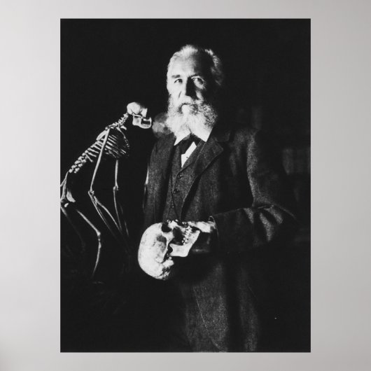 Portret van beroemde Duitse bioloog Ernst Haeckel Poster (Voorkant)