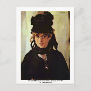 Portret van Berthe Morisot Briefkaart