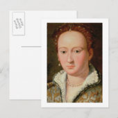 Portret van Bianca Cappello, c.1580 (olie op koper Briefkaart (Voorkant / Achterkant)