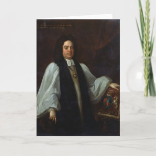 Portret van Bischop John Robinson c.1711 Kaart