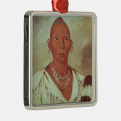 Portret van Black Hawk, Indische opperbevelhebber Metalen Ornament (Rechts)
