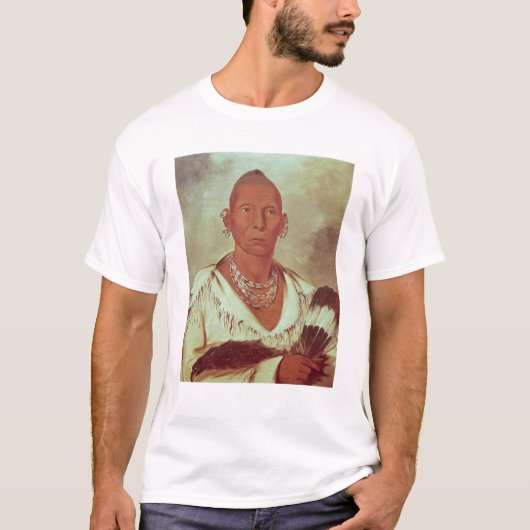 Portret van Black Hawk, Indische opperbevelhebber T-shirt (Voorkant)