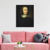 Portret van Blaise Pascal Canvas Afdruk (Insitu (Woonkamer))