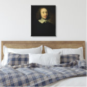 Portret van Blaise Pascal Canvas Afdruk (Insitu (Slaapkamer))