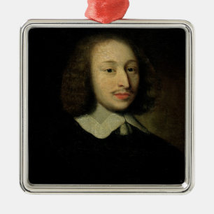 Portret van Blaise Pascal Metalen Ornament