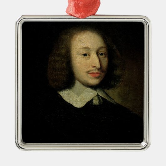 Portret van Blaise Pascal Metalen Ornament (Voorkant)