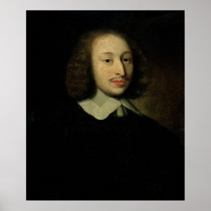 Portret van Blaise Pascal Poster