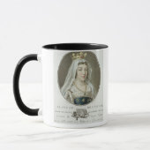 Portret van Blanche de Castille (1185-1252) engrav Mok (Links)