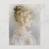 Portret van Blanche Pontillon | Berthe Morisot Briefkaart (Voorkant)