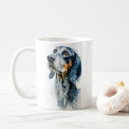Portret van blauwe tick-reuzenjachthond koffiemok