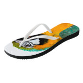 portret van blauwgroen papegaaivogel teenslippers (Schuin)