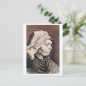 Portret van boerenvrouw, Van Gogh Fine Art Briefkaart (Staand voorkant)