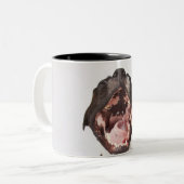 portret van bokshond tweekleurige koffiemok (Voorkant links)