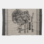  portret van Bouvier des Flandres Theedoek (Horizontaal)