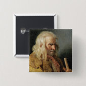 Portret van Breton Peasant, 1834 Vierkante Button 5,1 Cm (Voorkant /achterkant)
