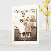  portret van broeders en zusters kaart (Gele Bloem)