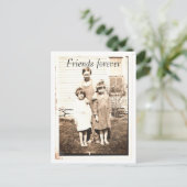 portret van broers en zussen briefkaart (Staand voorkant)