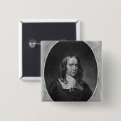 Portret van Bruno Ryves Vierkante Button 5,1 Cm (Voorkant /achterkant)