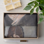 Portret van Cafe Singer, Modigliani Tissuepapier (Geschenk)