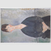 Portret van Cafe Singer, Modigliani Tissuepapier (Voorkant)