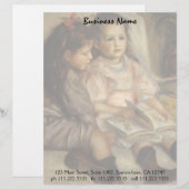 Portret van Caillebotte Children door Pierre Renoi Briefhoofd (Voorkant / Achterkant)