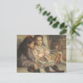 Portret van Caillebotte Children door Pierre Renoi Briefkaart (Staand voorkant)