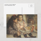 Portret van Caillebotte Children door Pierre Renoi Briefkaart (Voorkant / Achterkant)