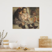 Portret van Caillebotte Children door Pierre Renoi Poster (Keuken)