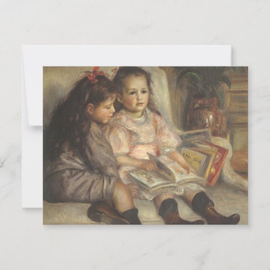 Portret van Caillebotte Kinderen door Pierre Renoi (Voorkant)