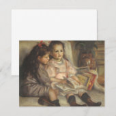 Portret van Caillebotte Kinderen door Pierre Renoi (Voorkant / Achterkant)