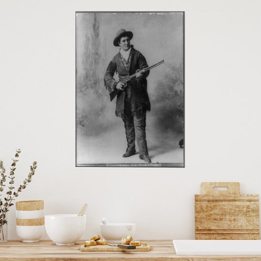 Portret van Calamity Jane Poster (Keuken)