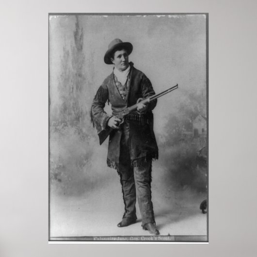 Portret van Calamity Jane Poster (Voorkant)