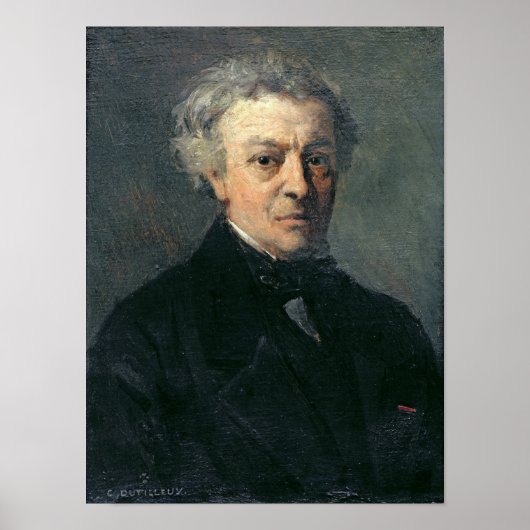 Portret van Camille Corot c.1863 Poster (Voorkant)