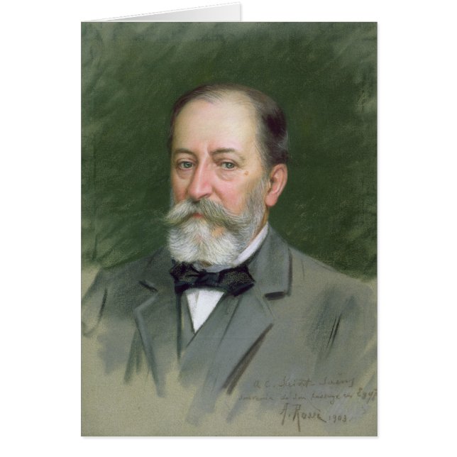 Portret van Camille Saint-Saens 1903 (Voorkant)