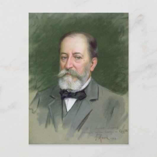 Portret van Camille Saint-Saens 1903 Briefkaart (Voorkant)