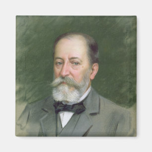 Portret van Camille Saint-Saens 1903 Magneet