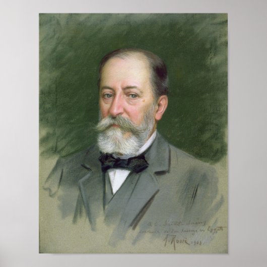 Portret van Camille Saint-Saens 1903 Poster (Voorkant)