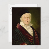 Portret van Carl Friedrich Gauss, 1840 Briefkaart (Voorkant / Achterkant)