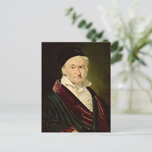 Portret van Carl Friedrich Gauss, 1840 Briefkaart (Staand voorkant)