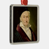 Portret van Carl Friedrich Gauss, 1840 Metalen Ornament (Rechts)
