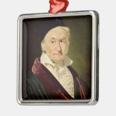 Portret van Carl Friedrich Gauss, 1840 Metalen Ornament (Links)
