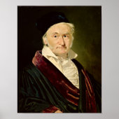 Portret van Carl Friedrich Gauss, 1840 Poster (Voorkant)