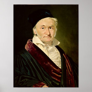 Portret van Carl Friedrich Gauss, 1840 Poster