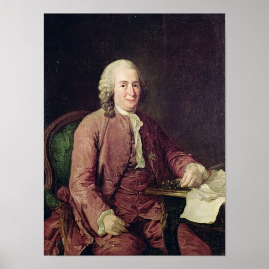 Portret van Carl von Linnaeus Poster (Voorkant)
