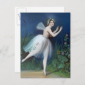 "Portret van Carlotta Grisi in Giselle" door Briefkaart (Voorkant / Achterkant)