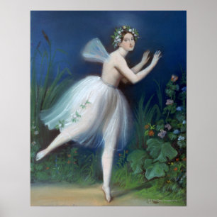 "Portret van Carlotta Grisi in Giselle" door Poster