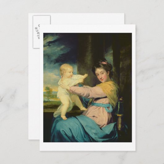 Portret van Caroline, Duchess van Marlborough met Briefkaart (Voorkant / Achterkant)