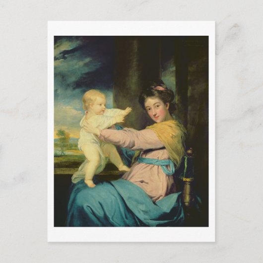 Portret van Caroline, Duchess van Marlborough met Briefkaart (Voorkant)