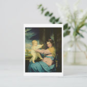 Portret van Caroline, Duchess van Marlborough met Briefkaart (Staand voorkant)