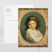 Portret van Caroline Lalive de la Briche, 1786 Briefkaart (Voorkant / Achterkant)